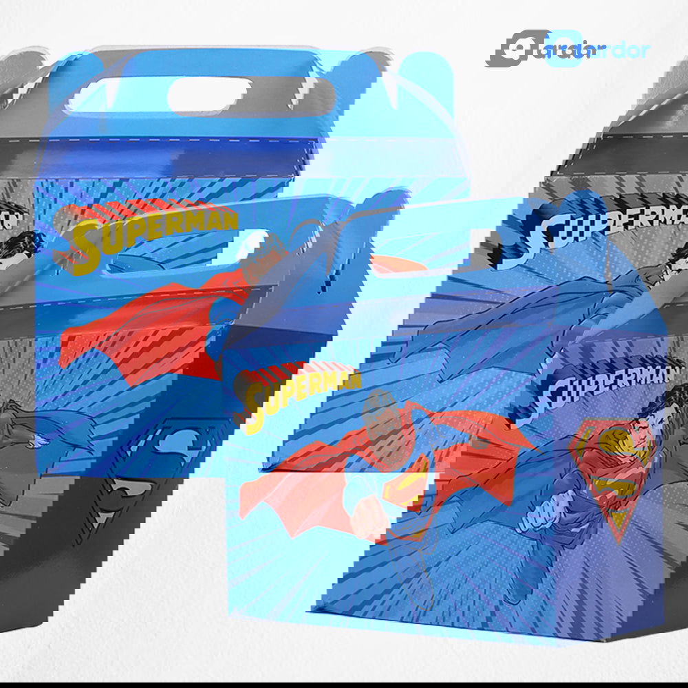 Pack of 10 Super Man Theme Goodie Boxes