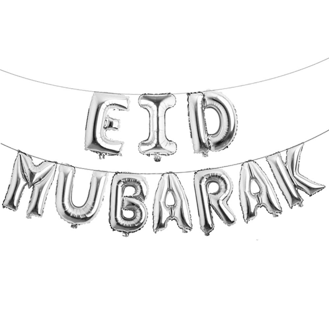 Eid Mubarak Foil Balloons Set