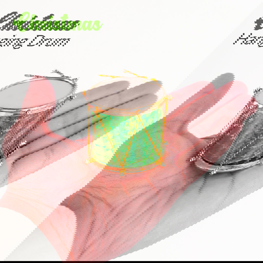 Small Hanging Drum 12 Pcs for Christmas Tree Decor