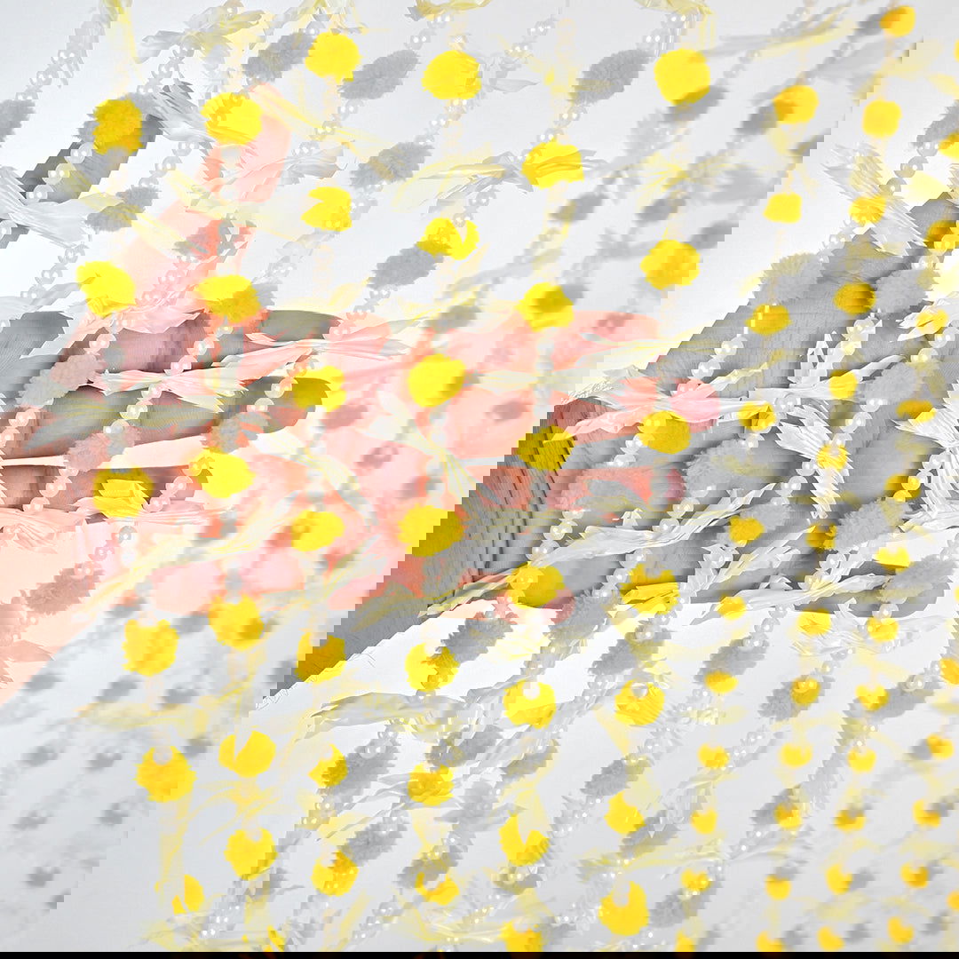 12 pcs - Small Pom Pom Garlands for Wedding Decoration - Ardor UAE