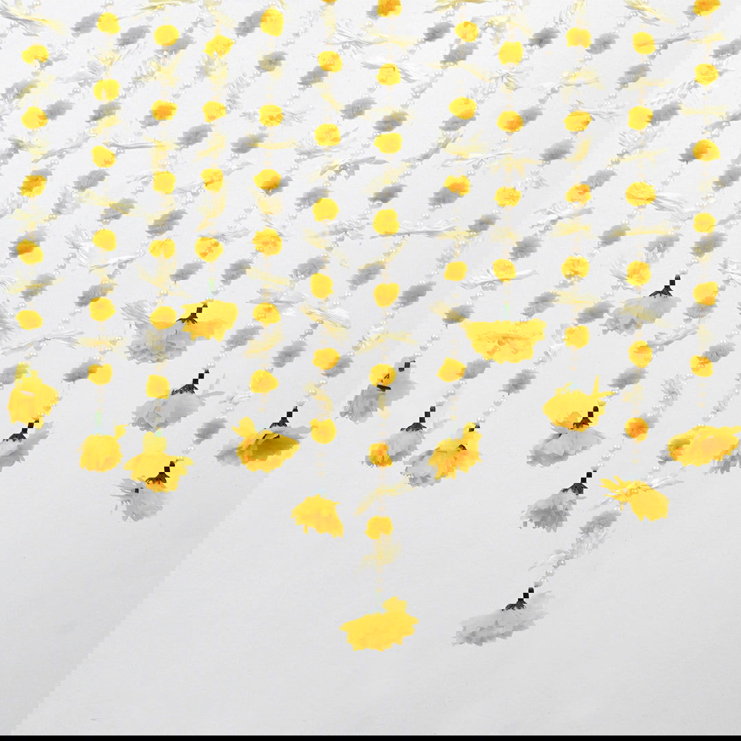 12 pcs - Small Pom Pom Garlands for Wedding Decoration - Ardor UAE