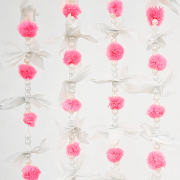12 pcs - Small Pom Pom Garlands for Wedding Decoration - Ardor UAE