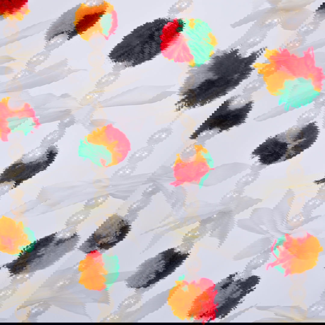 12 pcs - Small Pom Pom Garlands for Wedding Decoration - Ardor UAE