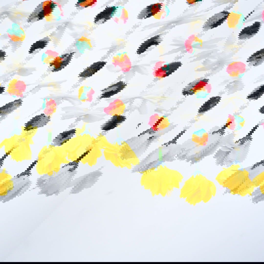 12 pcs - Small Pom Pom Garlands for Wedding Decoration - Ardor UAE