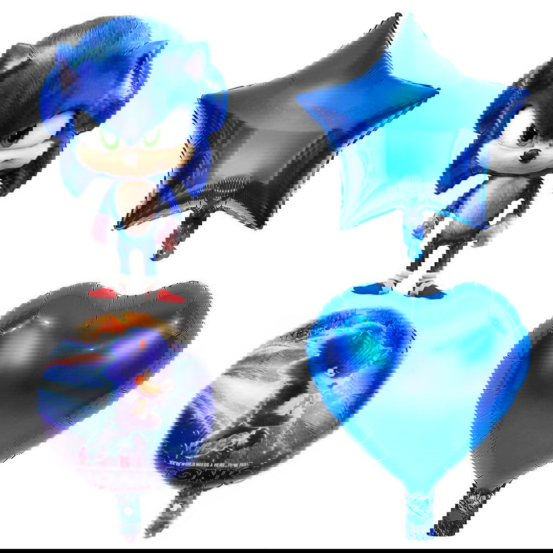 Sonic Foil Balloons 5 Pcs Set - Ardor UAE