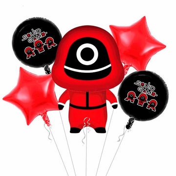 Squid Game 5 Pcs Foil Balloons Set - Ardor UAE