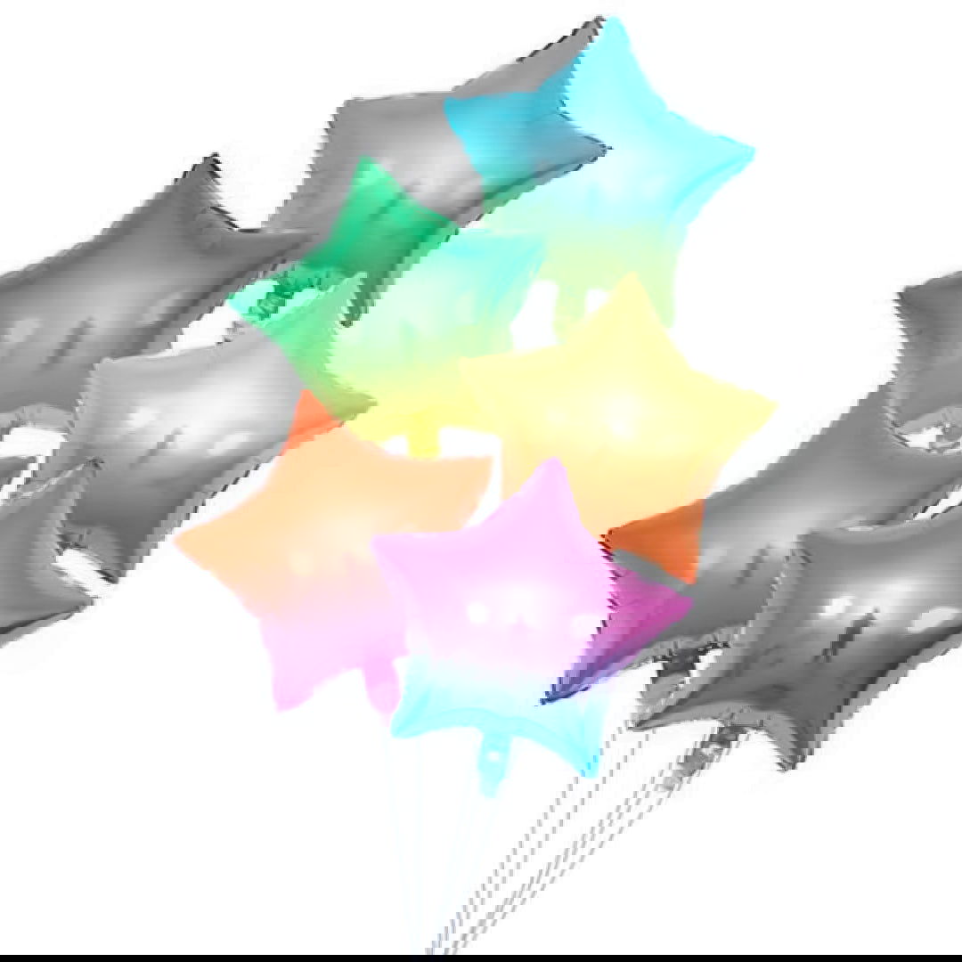 Star Foil Balloons 5 Pcs Set - Ardor UAE