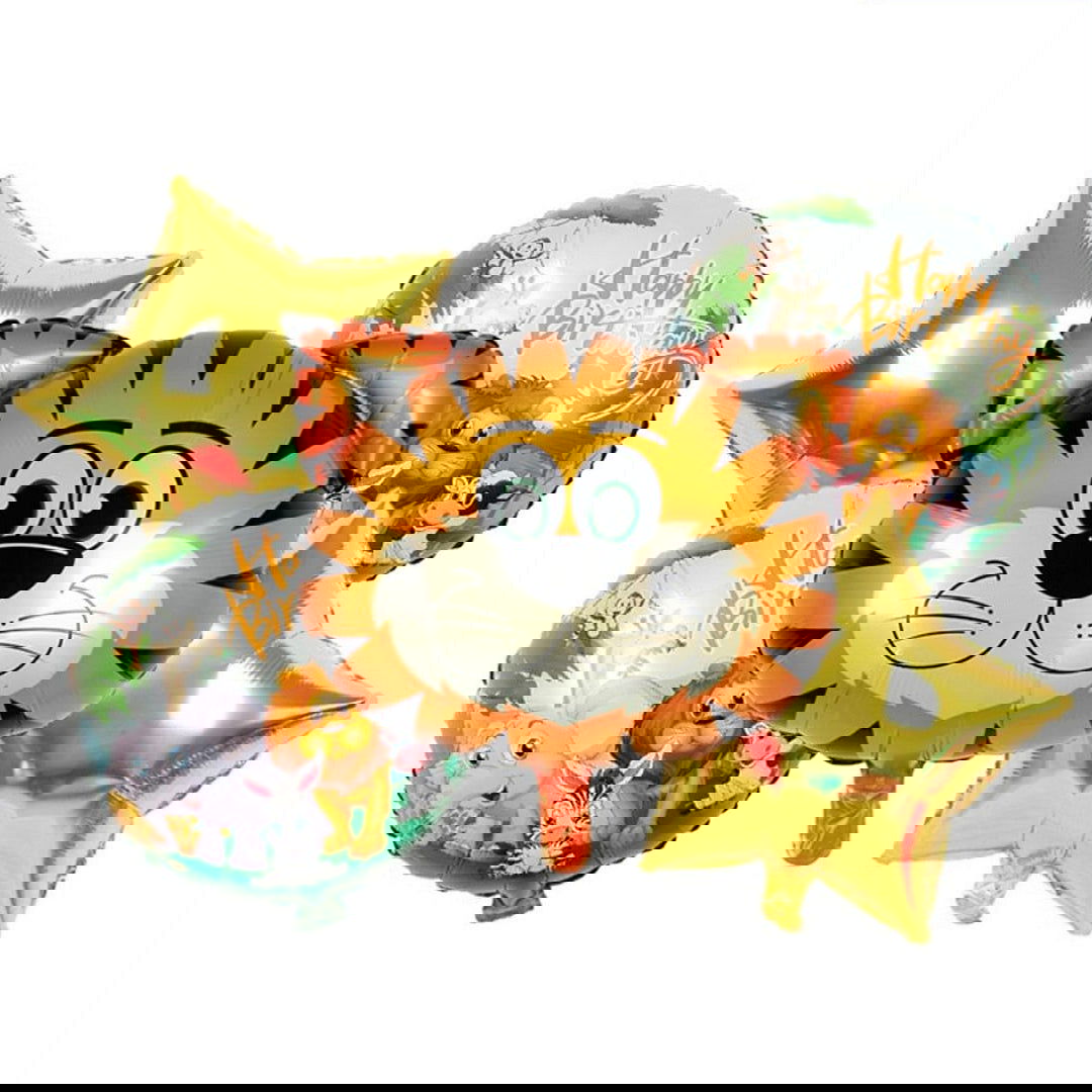 Tiger  Foil Balloons 5 Pcs Set - Ardor UAE