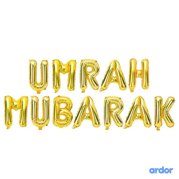 Umrah Mubarak Foil Balloon - Ardor UAE