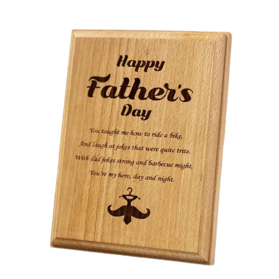Happy Fathers Day Wooden Frame Ardor