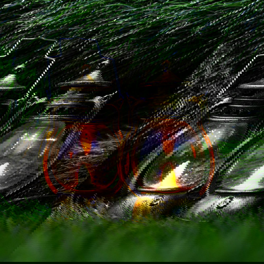 Vintage Black & Golden Lanterns