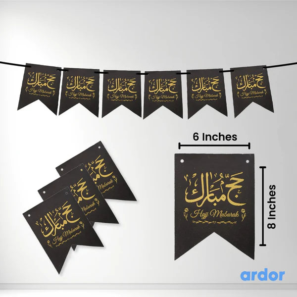 Hajj Mubarak Hanging Banner - Ardor UAE