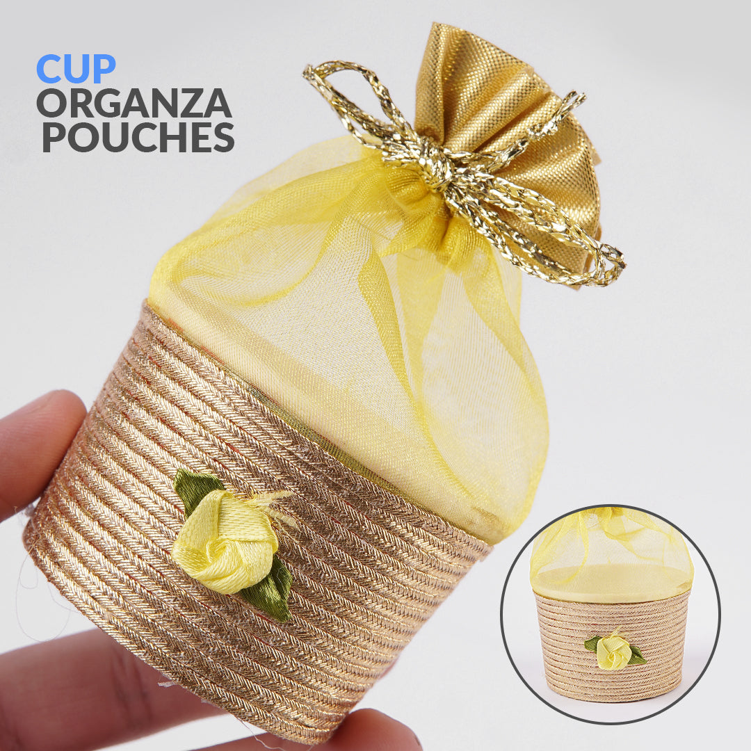 Pack of 25 - Multi-Color Organza Pouches – Wedding & Party Favors - Ardor UAE